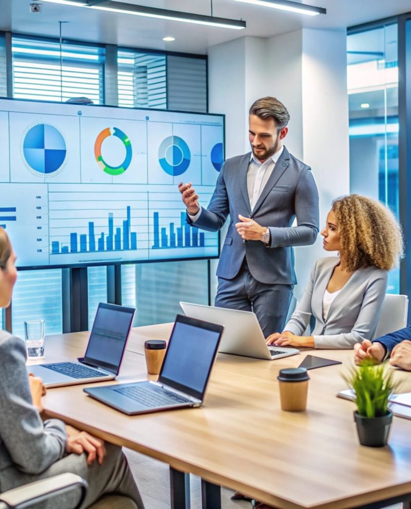 Business People Meeting In Office. Business People Meeting In Office.